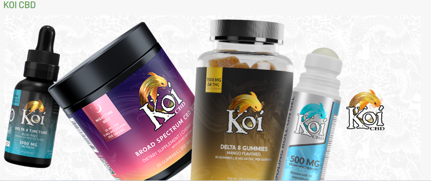 Koi CBD CBD.co Homepage