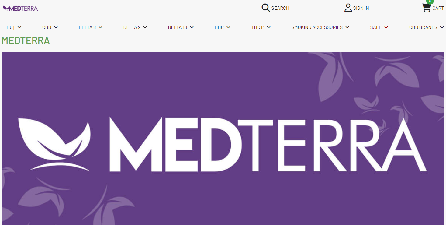 Medterra CBD.co Homepage