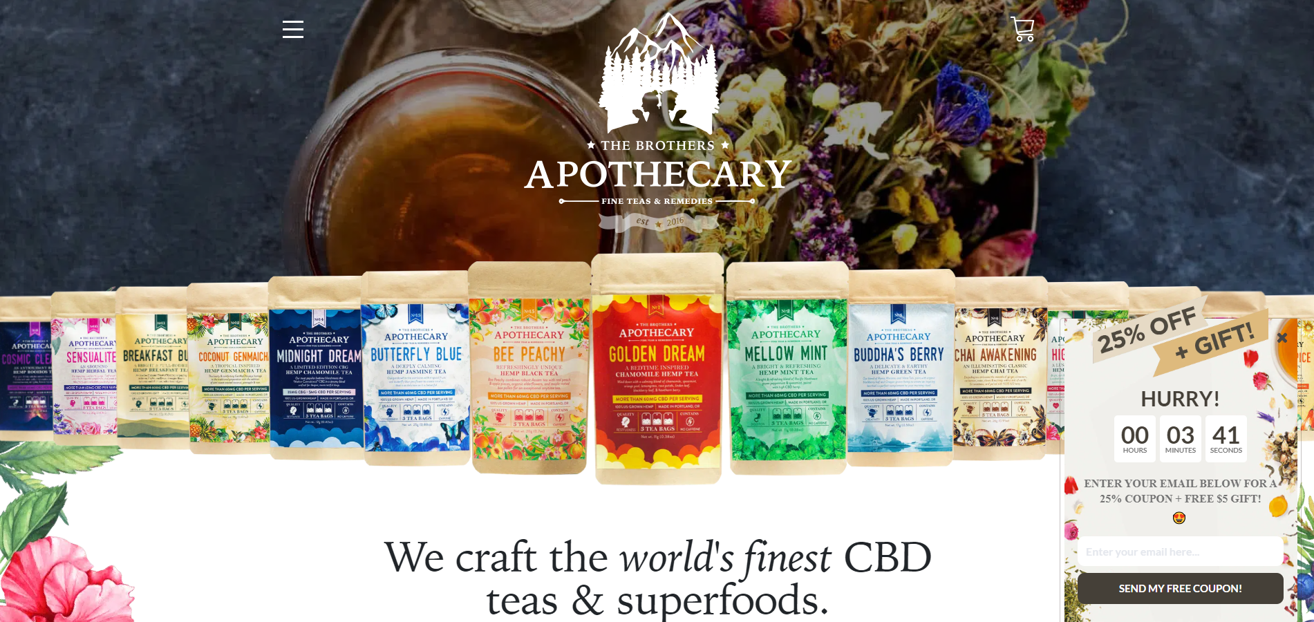 The Brothers Apothecary Affiliate Program Homepage Image