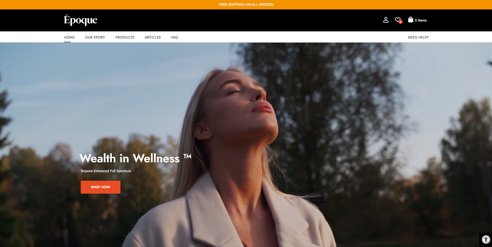 Epoque Wellness Affiliate Program Homepage Image